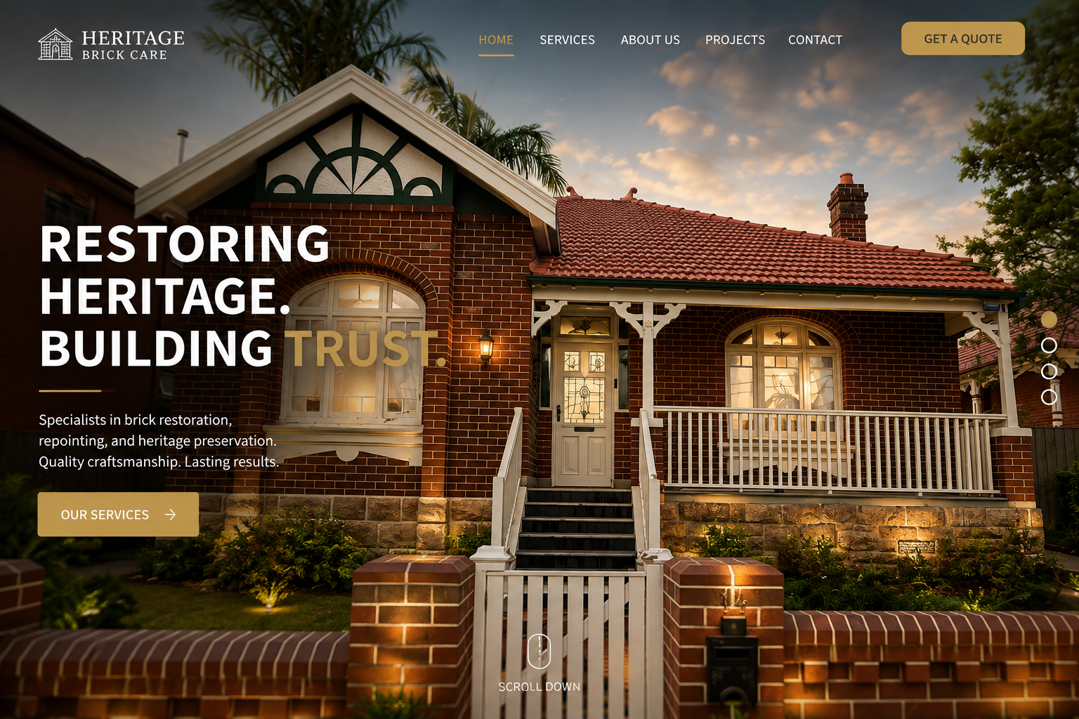 Heritage brick home